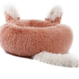 Plush Pet Bed with Ears and Tail - 2